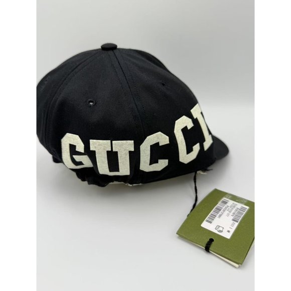 Gucci Men’s Patch 25 Baseball Cap Hat Black M  751400 - Picture 8 of 14